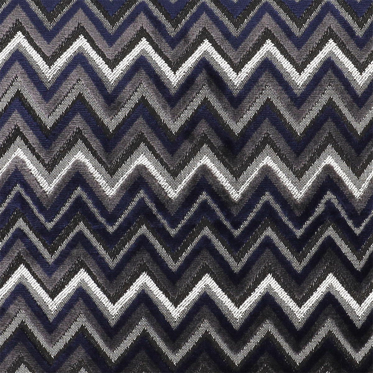 CuddleNest - Velvet kussen blauw - zigzag