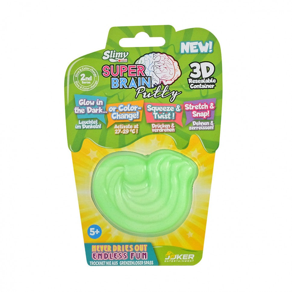 Slimy - 34290 Super Brain Putty - Regenboog & Neon