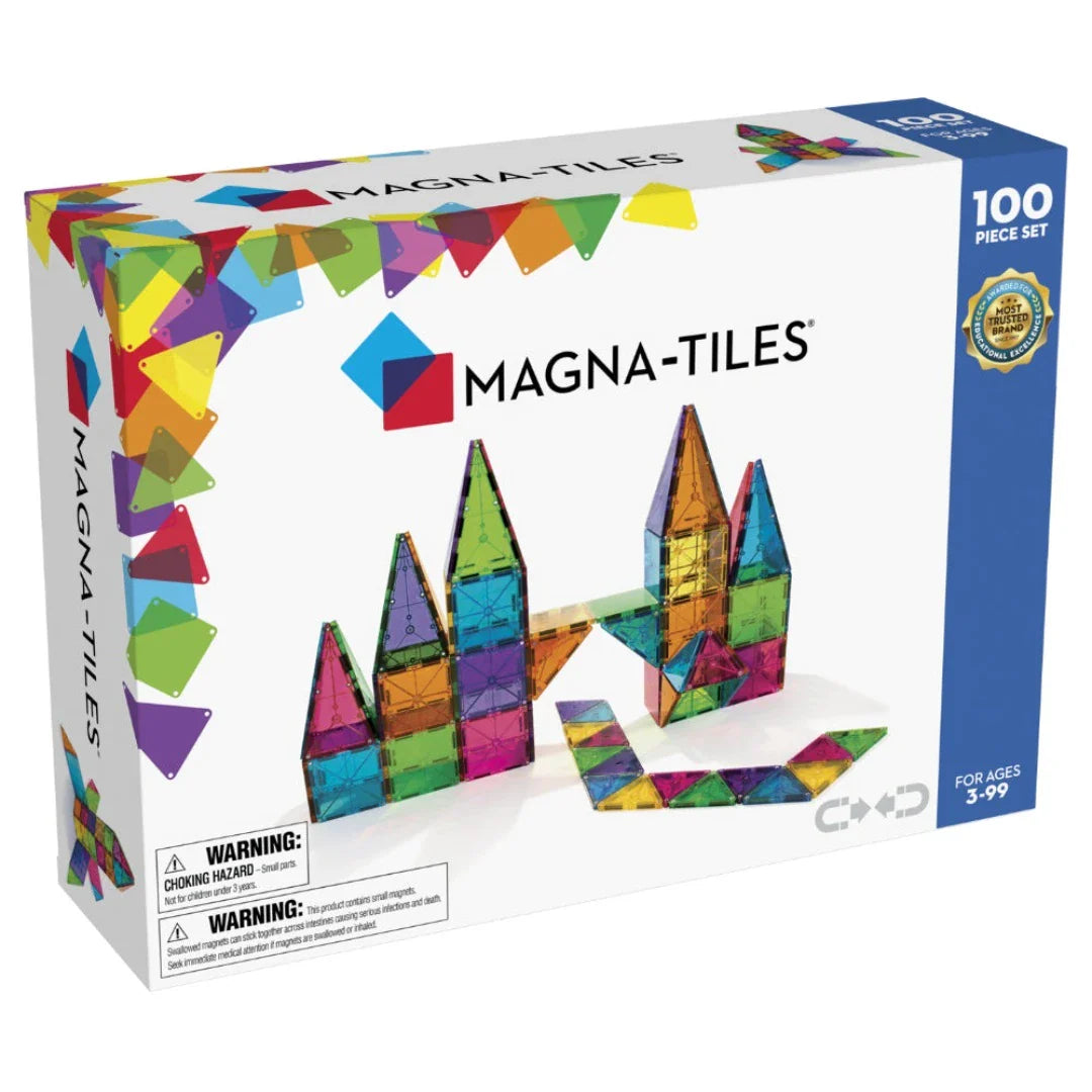 MAGNA-TILES® Clear Colors 100 Piece Set