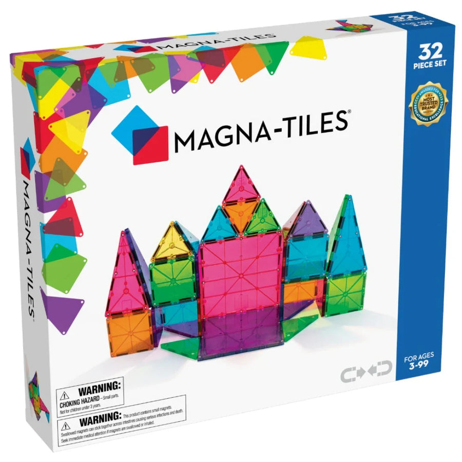 Magna-Tiles® Clear Colors 32 Stück Set