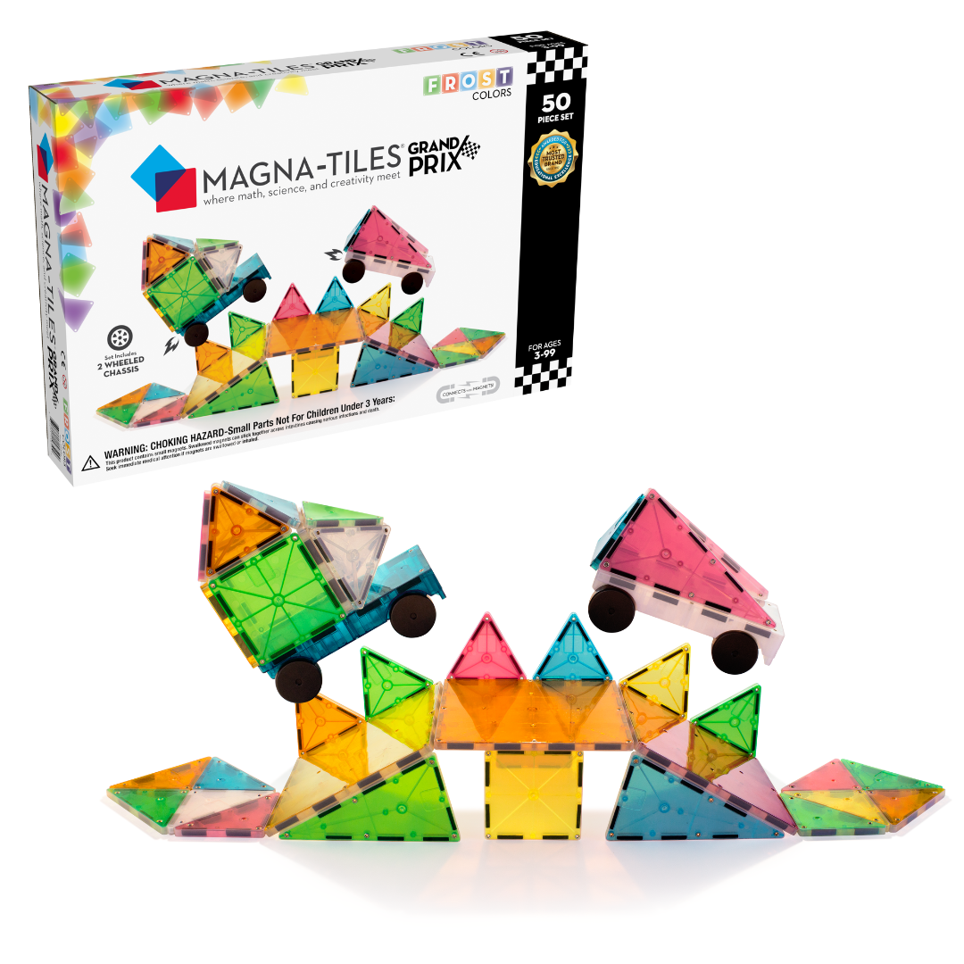 MAGNA-TILES® Grand Prix Frost 50 Piece Set