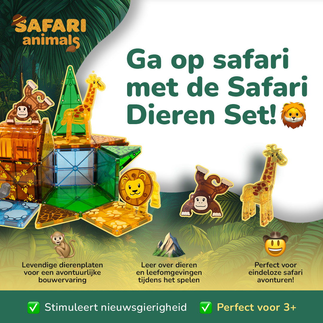Magna-Tiles® Safari Tiere 25 Stück Set
