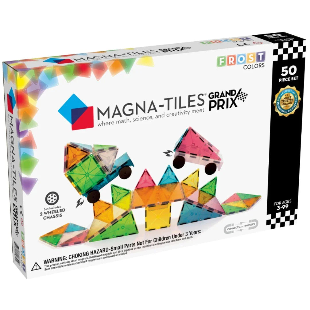 MAGNA-TILES® Grand Prix Frost 50 Piece Set