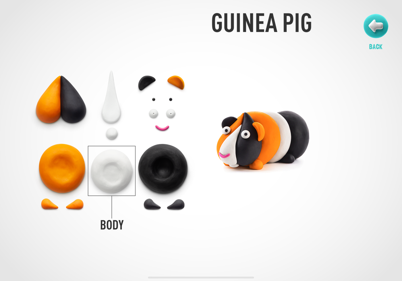 guinea pig clay toy