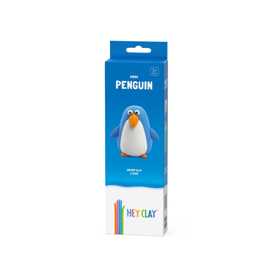 penguin clay toy