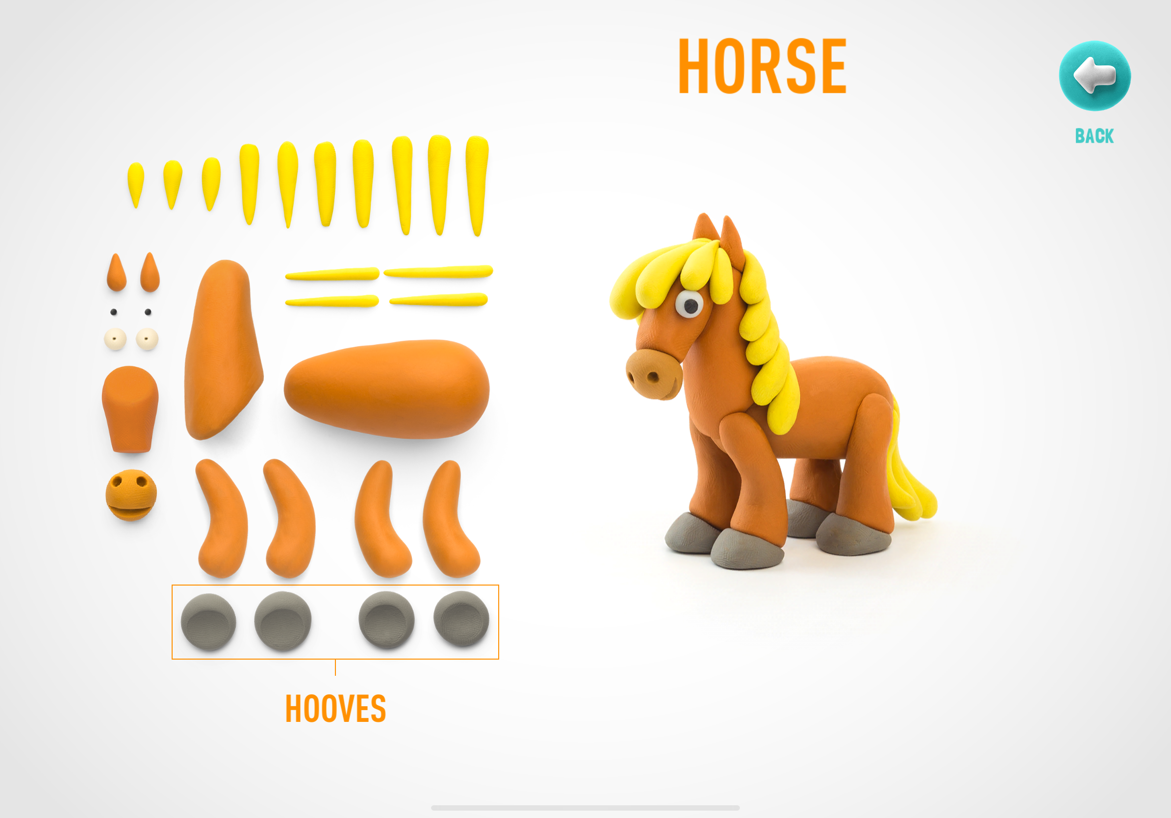 clay toy horse