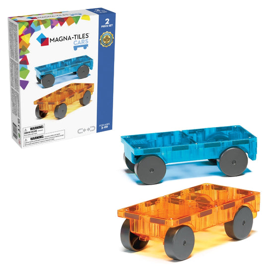 MAGNA-TILES Cars 2 stuks uitbreidingsset (NIEUWE KLEUR)