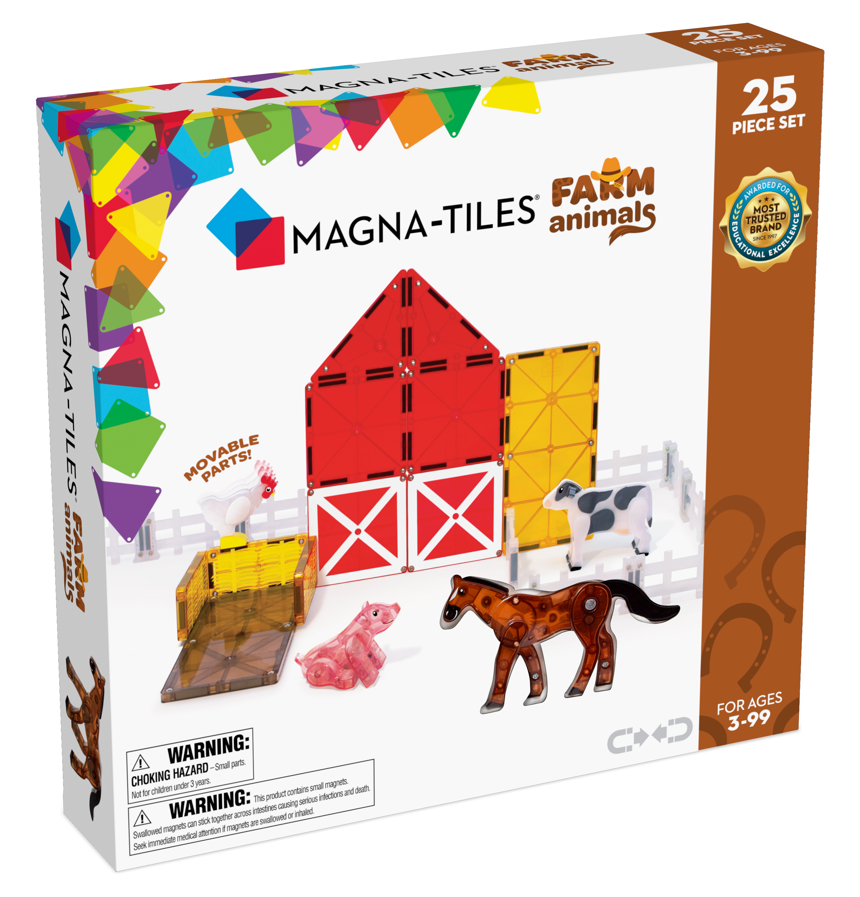 MAGNA-TILES® Nutztiere 25 Stück