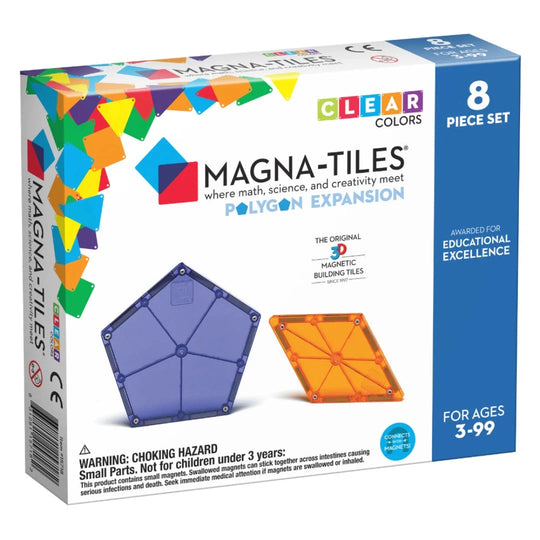 MAGNA-TILES® Polygons 8 Piece Expansion Set