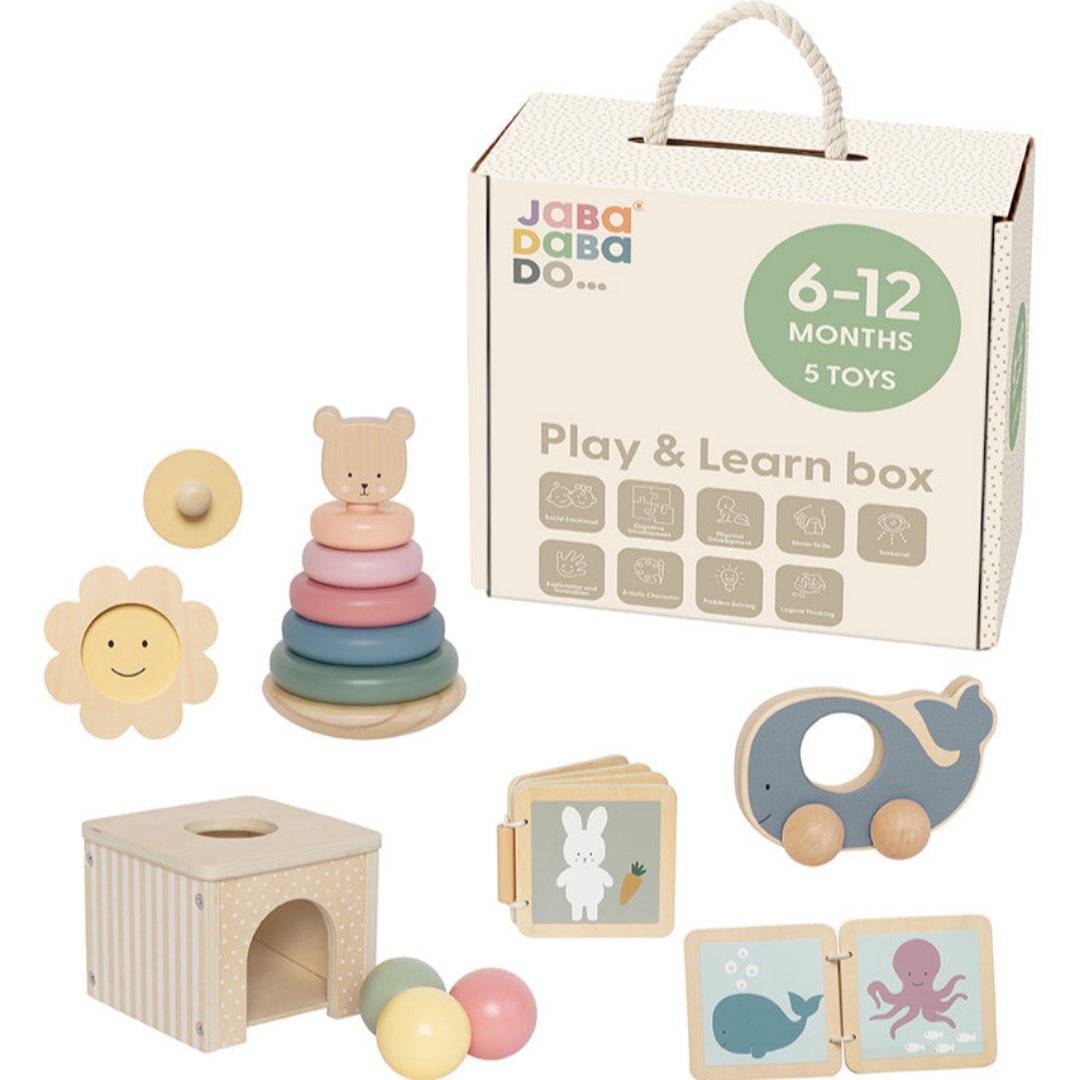 T294 Jabadabado - Play and learn box 6-12 months