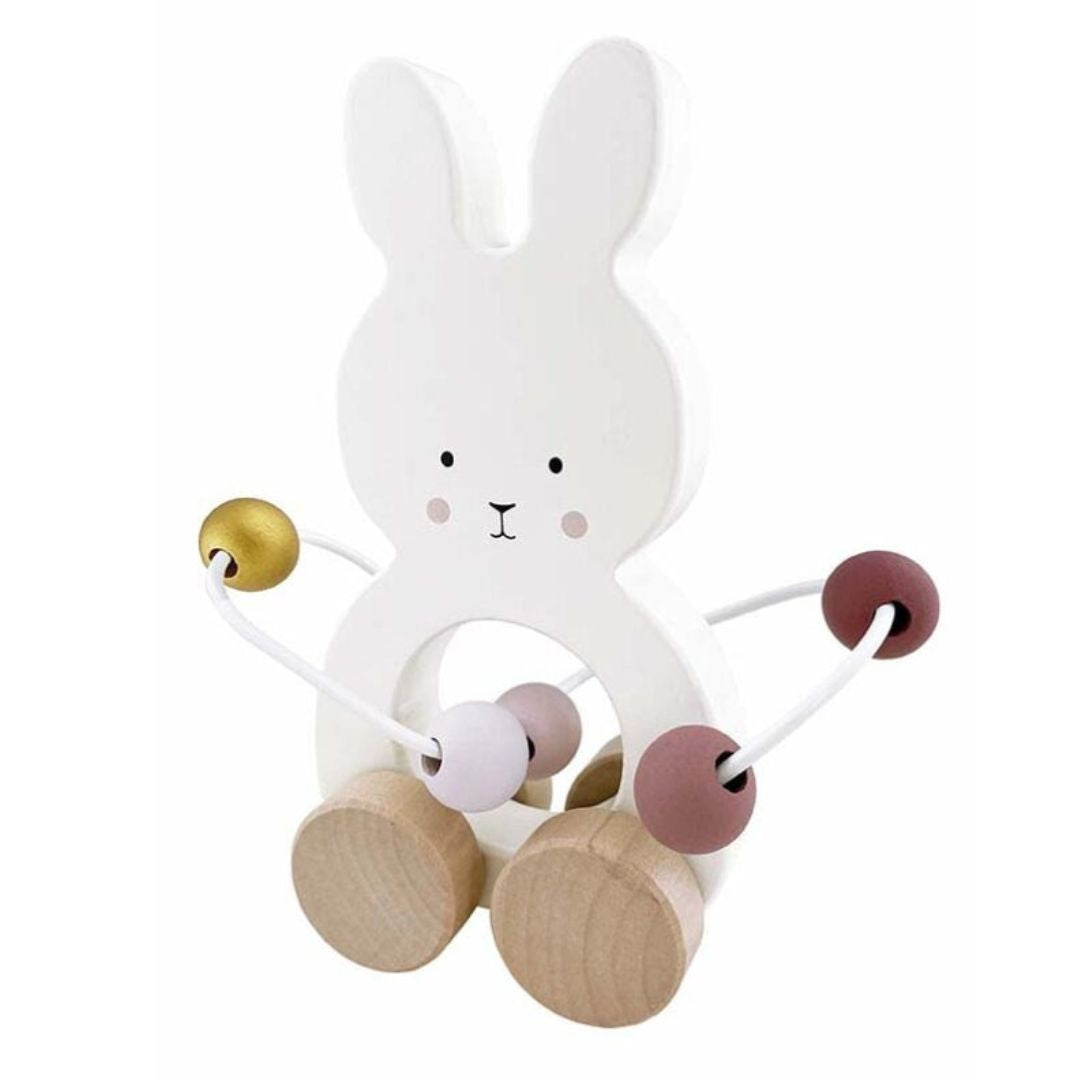 Pull bunny with abacus