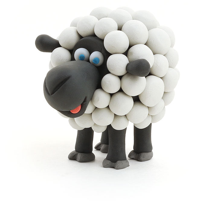 60024 HeyClay - Boederij dieren - Hondje, koe & schaap - 6 cans